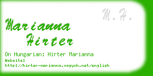 marianna hirter business card